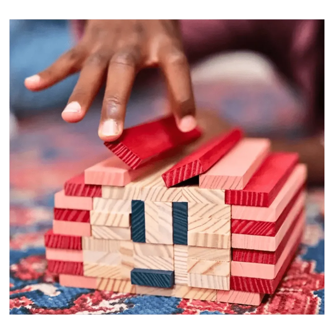 120 Planks - Natural, Dark Blue, Pink, Red