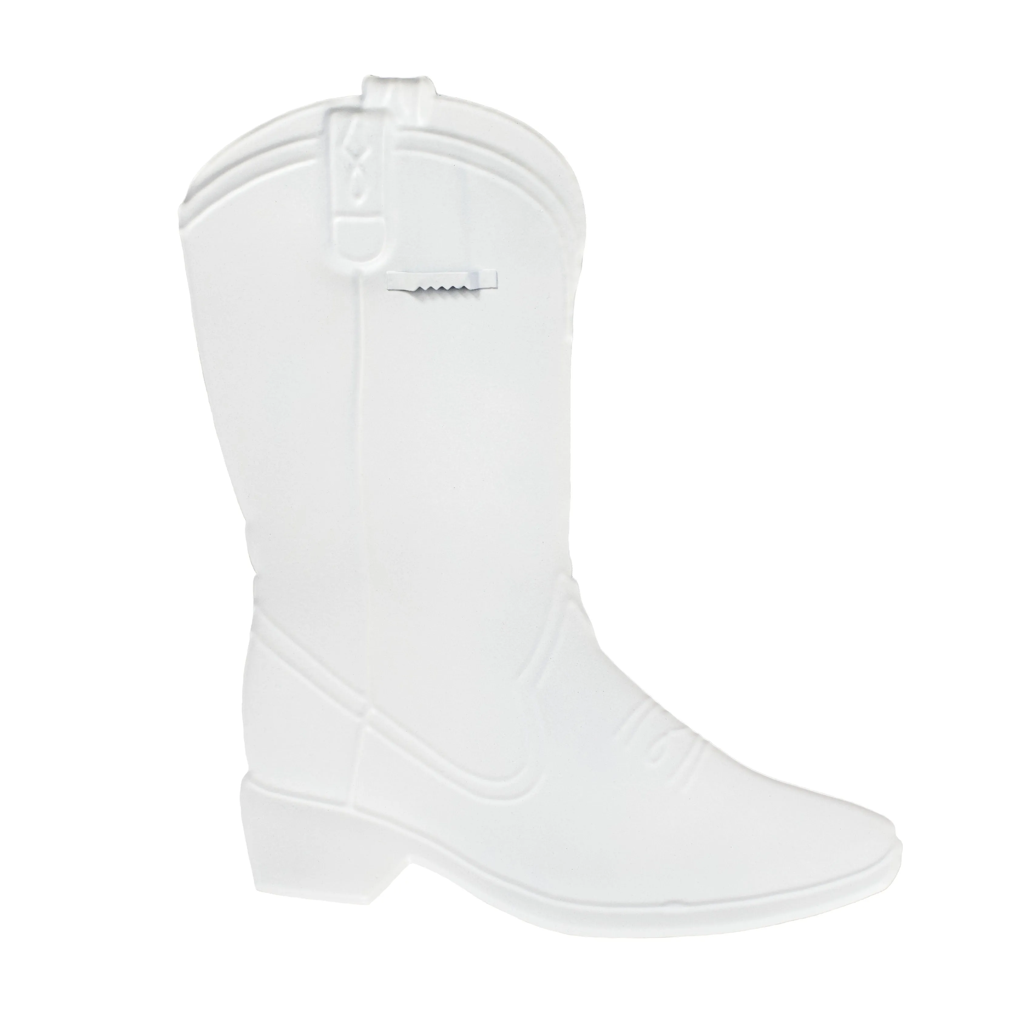 12.5" Metal Embossed Hanger: Classic Cowboy Boot