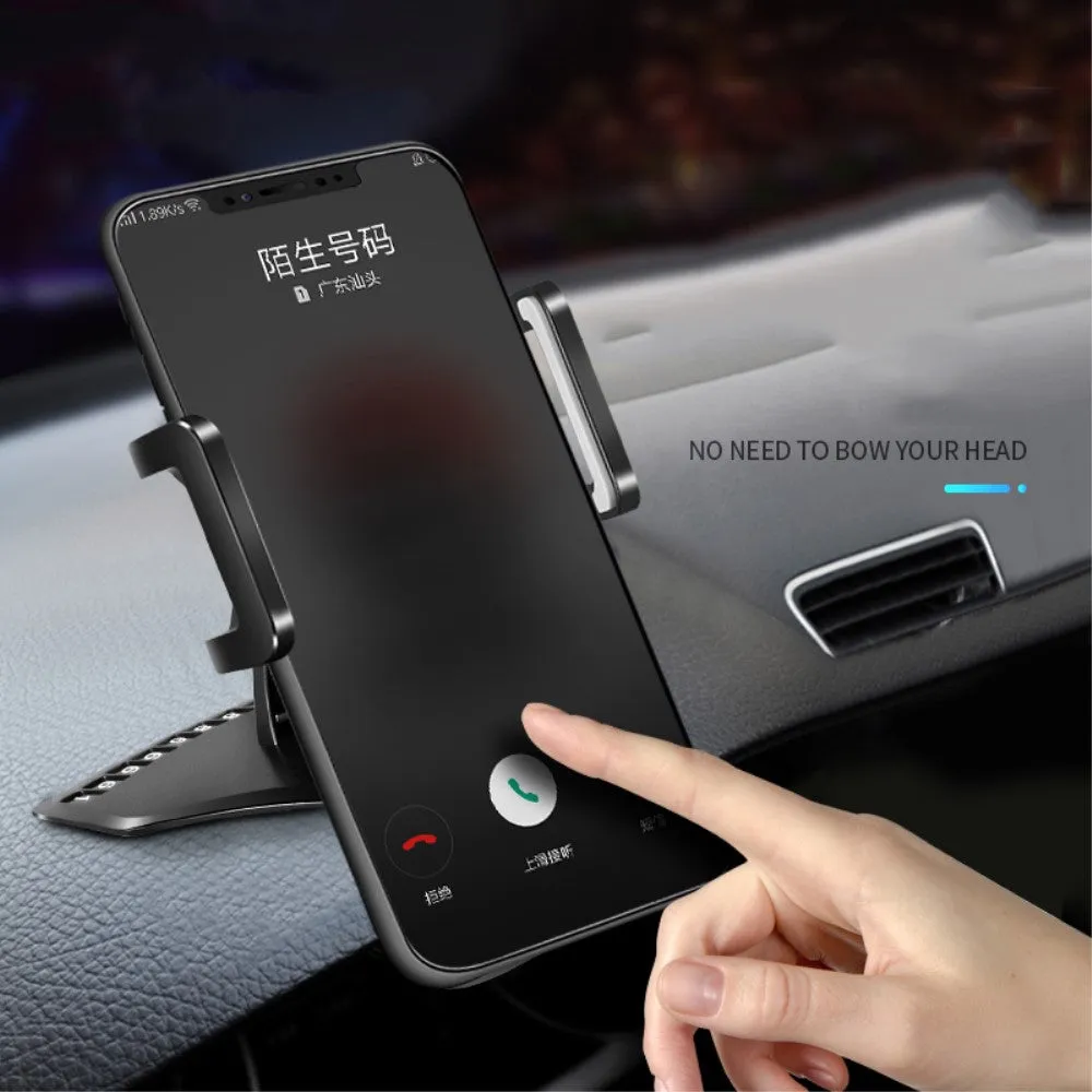 3 in 1 Car GPS Smartphone Holder: Dashboard / Visor Clamp   AC Grid Clip for Plum Boot phone - Black