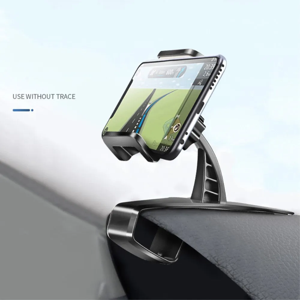 3 in 1 Car GPS Smartphone Holder: Dashboard / Visor Clamp   AC Grid Clip for Plum Boot phone - Black