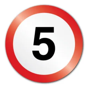 5mph Sign