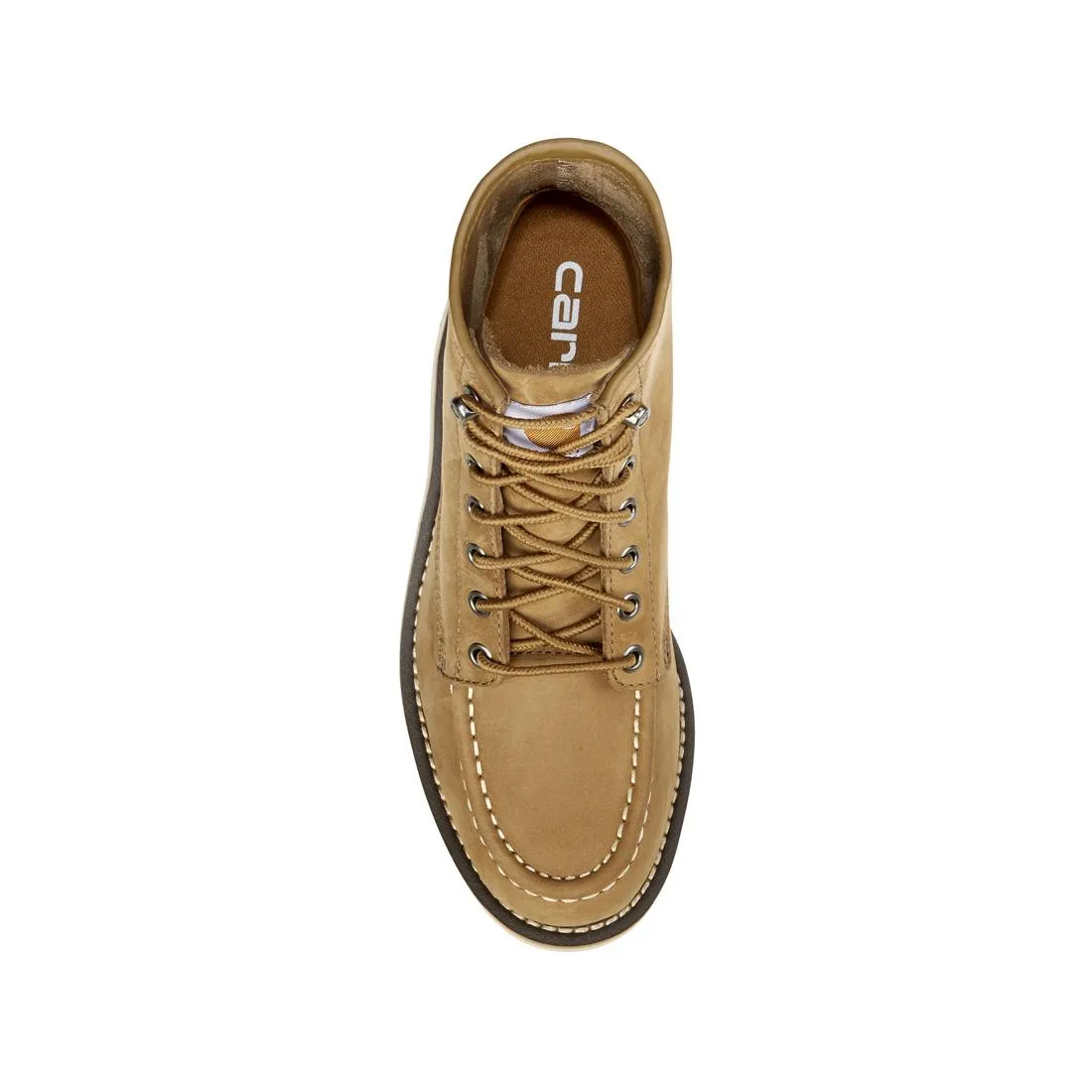 6" Women's Moc Toe Wedge Soft Toe Boot Coyote