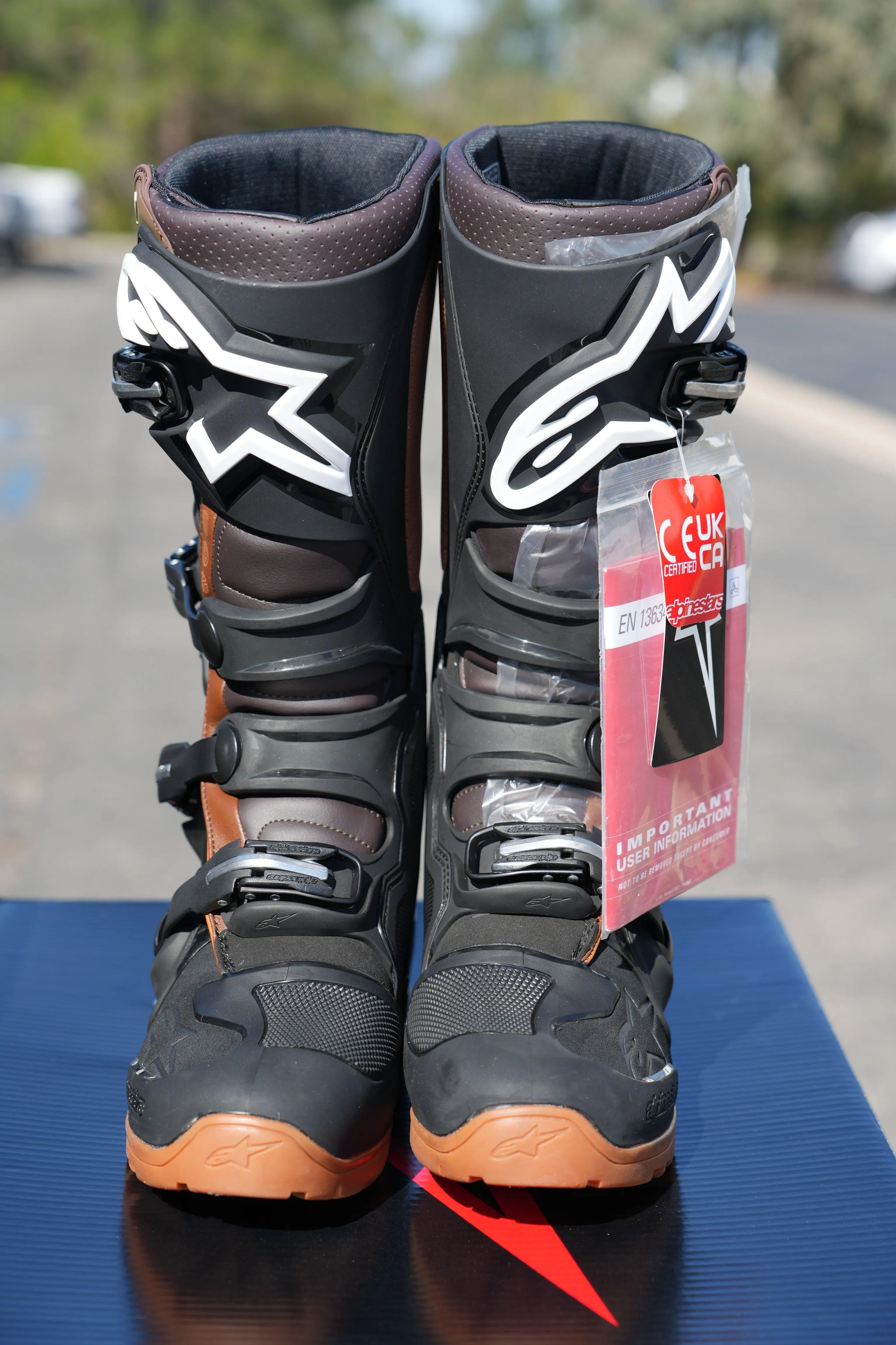 Alpinestars Tech 7 Enduro Black/Dark Brown Boots