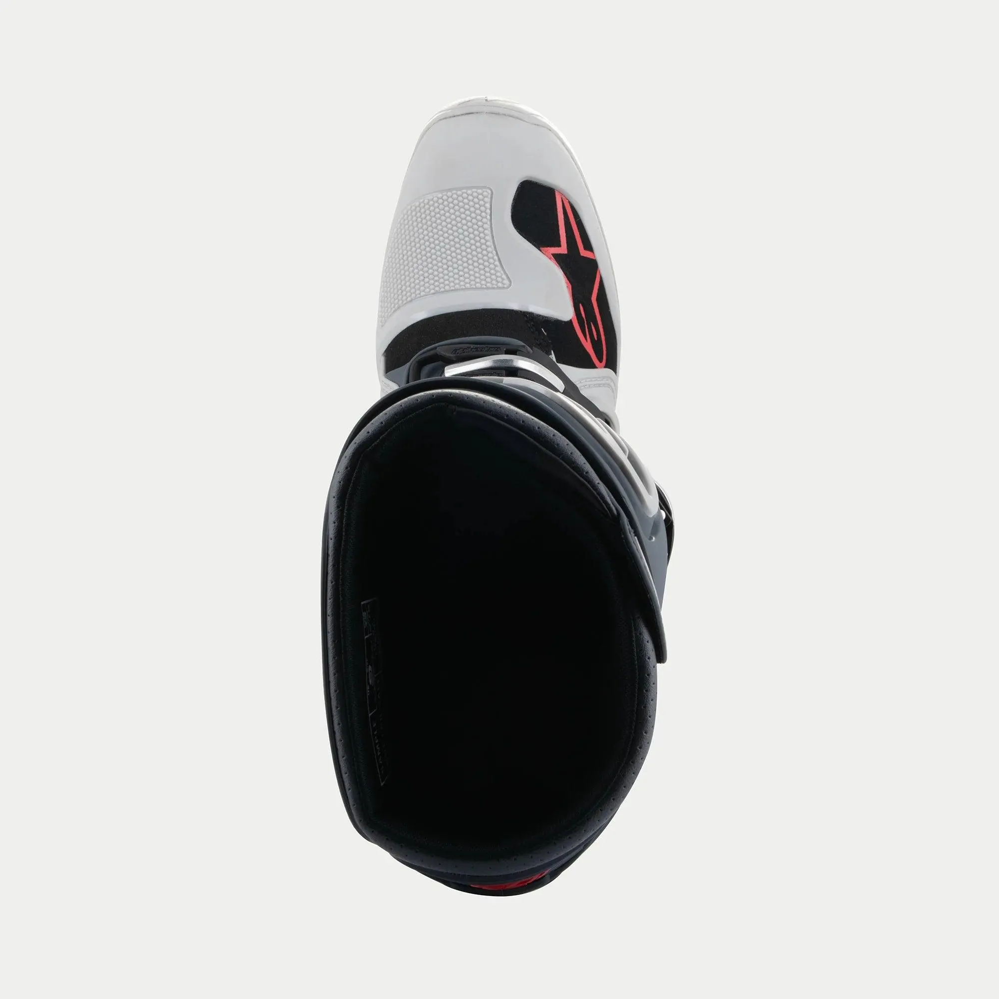 Alpinestars Tech 7 Enduro Boots - Light Gray/Dark Gray/Bright Red - CLOSEOUT