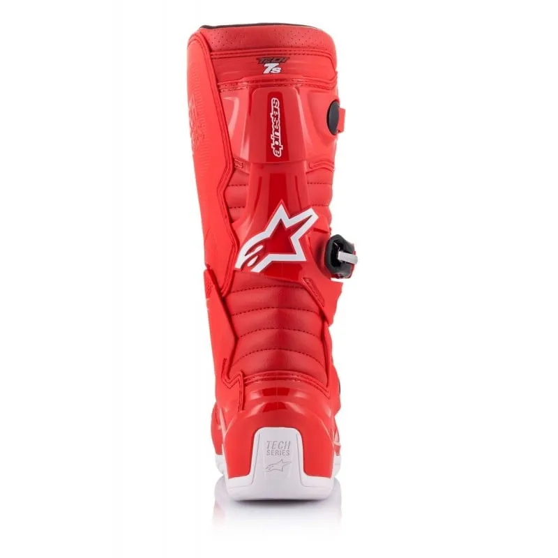 Alpinestars Tech 7S Youth Motorcross Boots (Red) UK Size 5