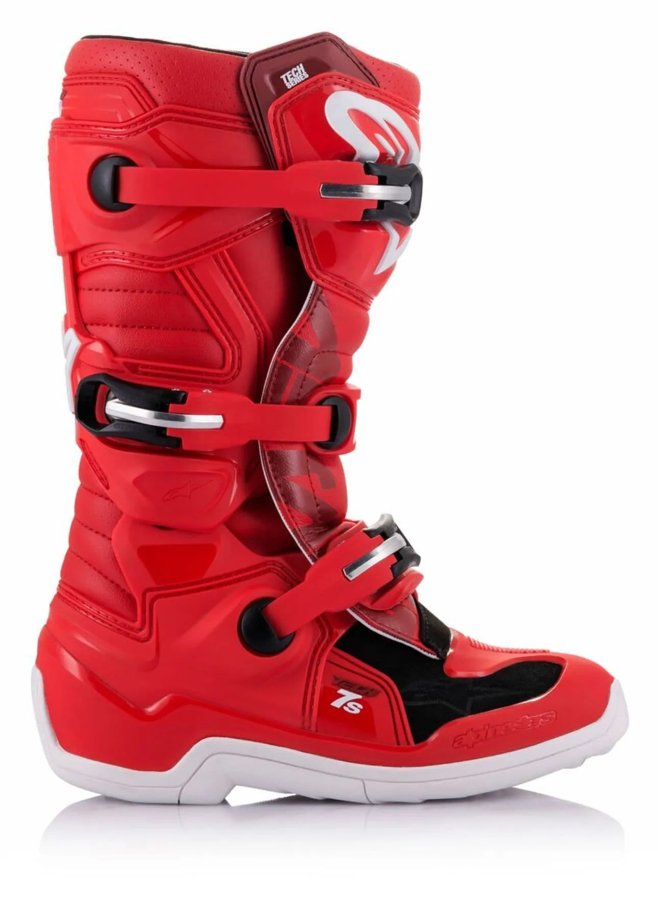 Alpinestars Tech 7S Youth Motorcross Boots (Red) UK Size 5