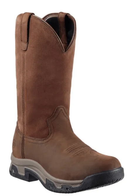 Ariat Men's Distressed Brown Terrain Pull On Waterproof Boots 10011829