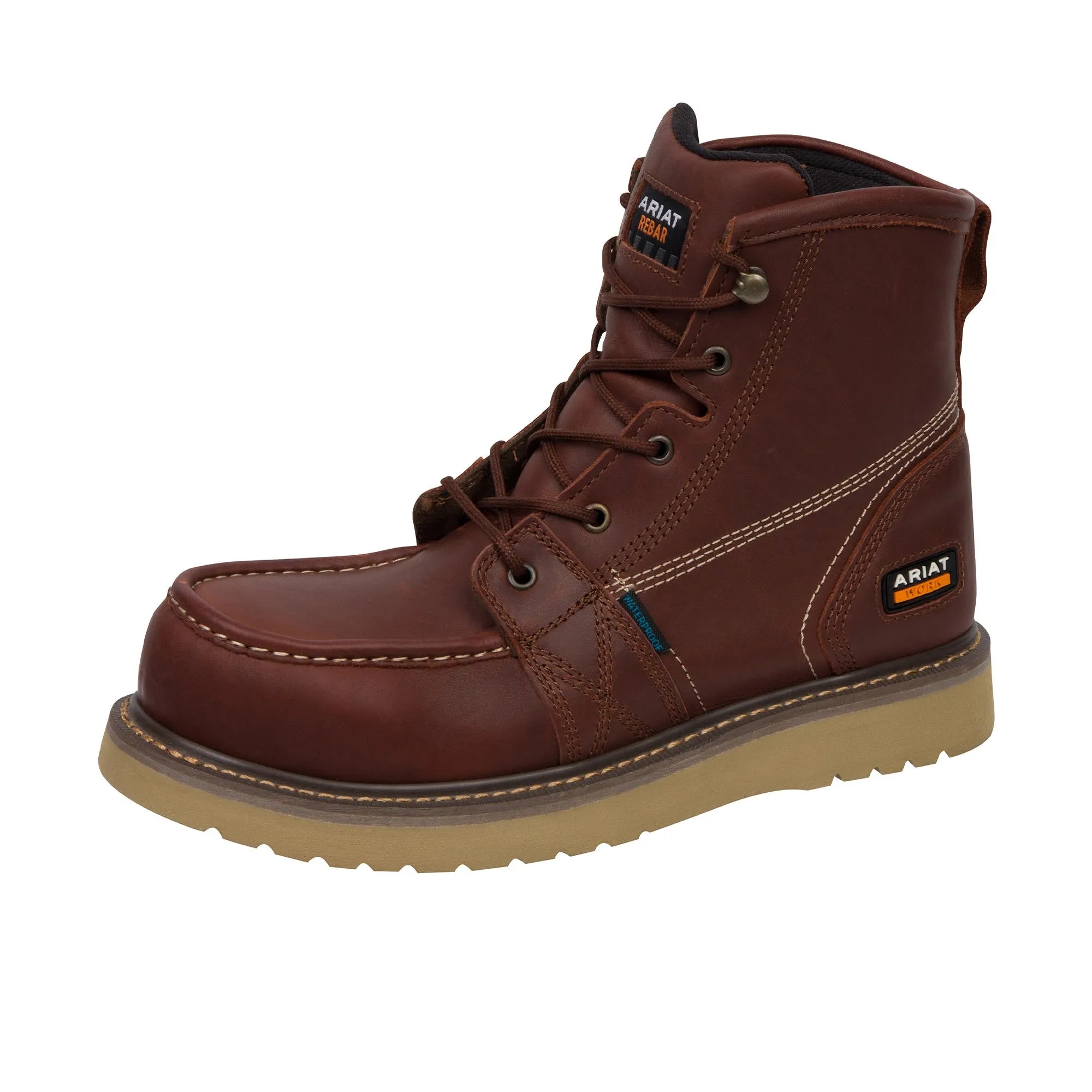 Ariat Rebar Wedge Moc Toe 6 Inch Composite Toe Rusted Copper