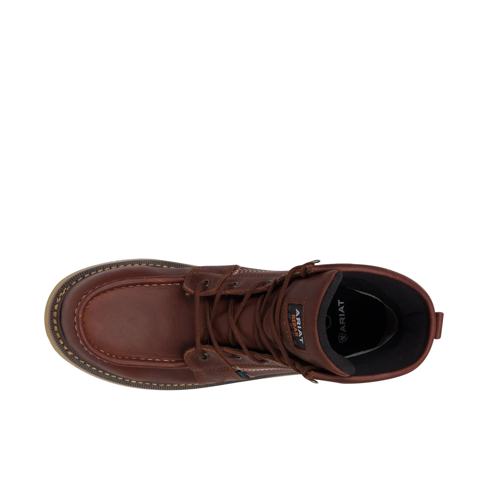 Ariat Rebar Wedge Moc Toe 6 Inch Composite Toe Rusted Copper