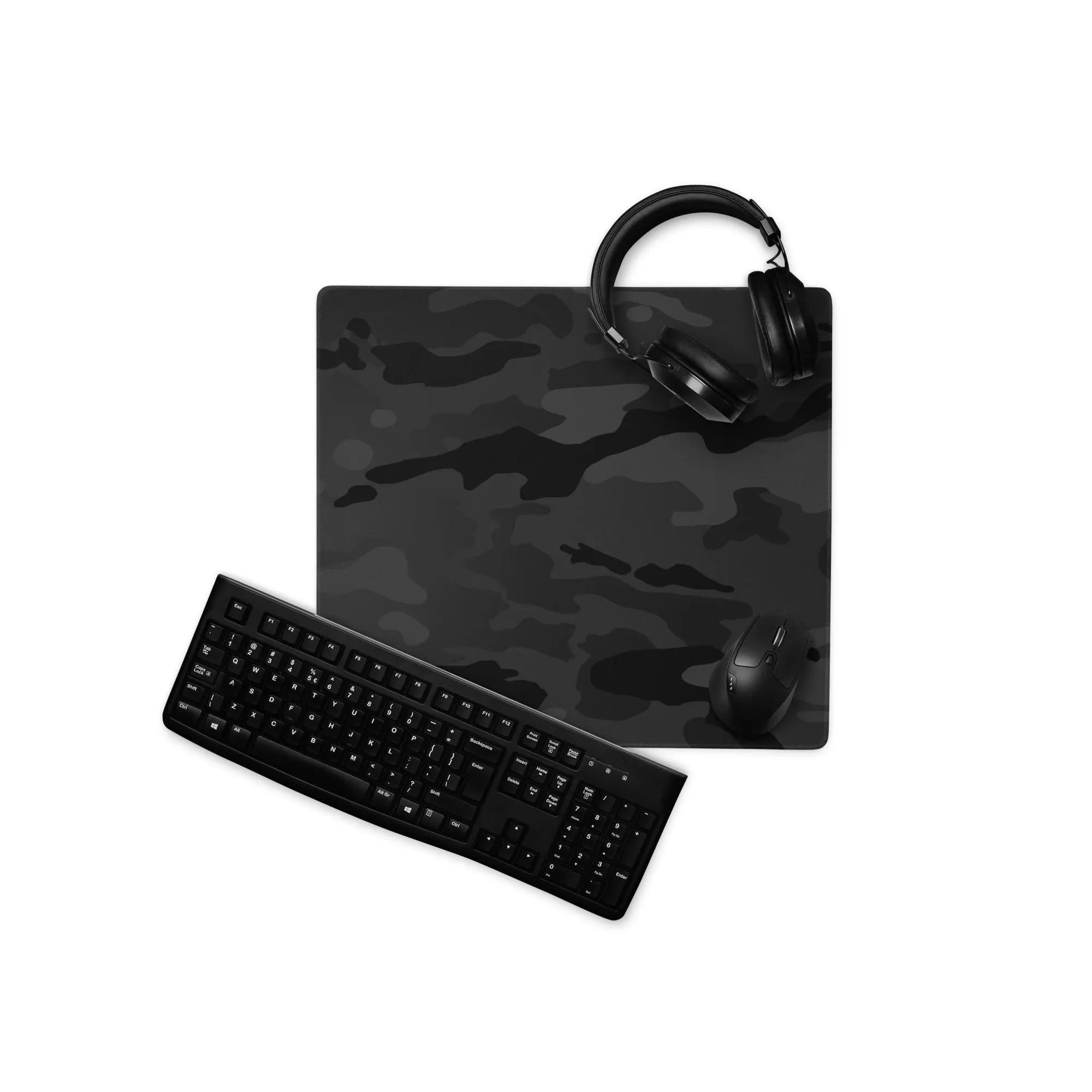Black Camo Gaming Mouse Pad