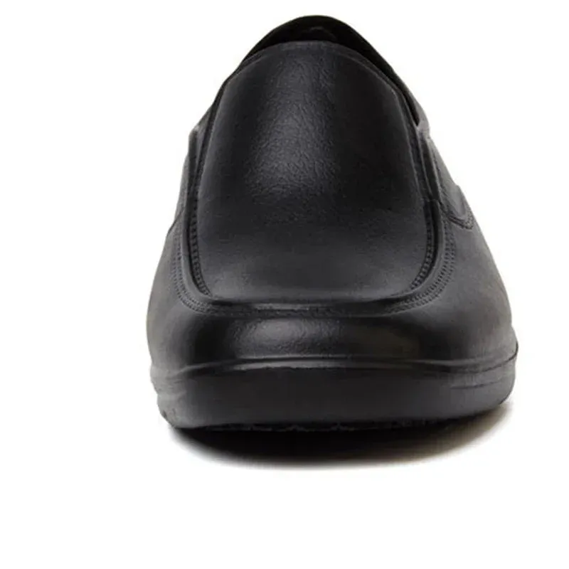 Black Chef Shoes Men Skid-Proof Sole Kitchen Shoes Chef Safety Shoes Oil-Proof and Waterproof Working Boots