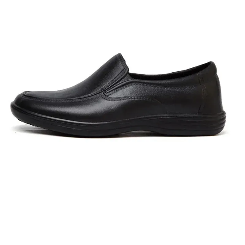 Black Chef Shoes Men Skid-Proof Sole Kitchen Shoes Chef Safety Shoes Oil-Proof and Waterproof Working Boots