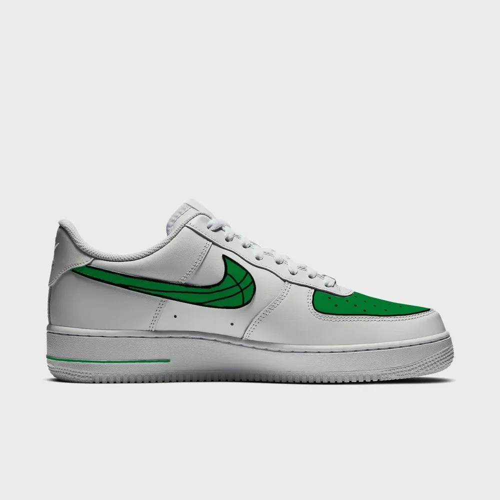 Blue Green Swoosh Custom Air Force 1