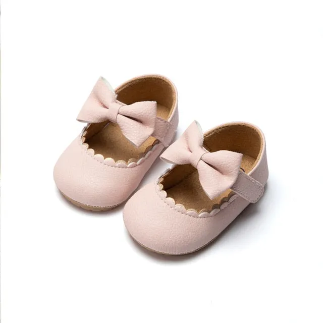 Bowknot Non-Slip Soft-Sole Baby Shoes