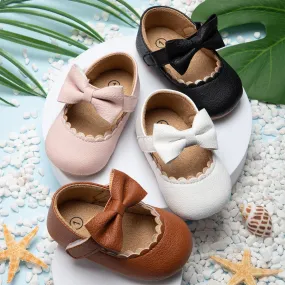 Bowknot Non-Slip Soft-Sole Baby Shoes