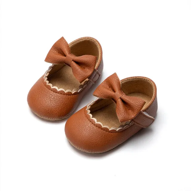 Bowknot Non-Slip Soft-Sole Baby Shoes