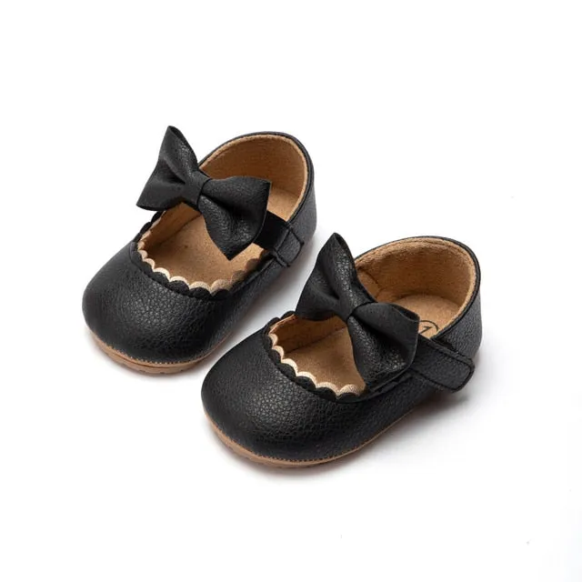 Bowknot Non-Slip Soft-Sole Baby Shoes