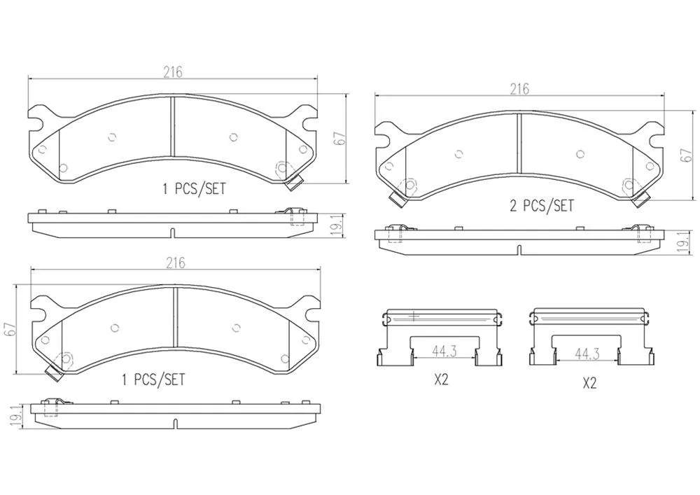 Brembo Disc Brake Pad and Rotor Kits KT00771