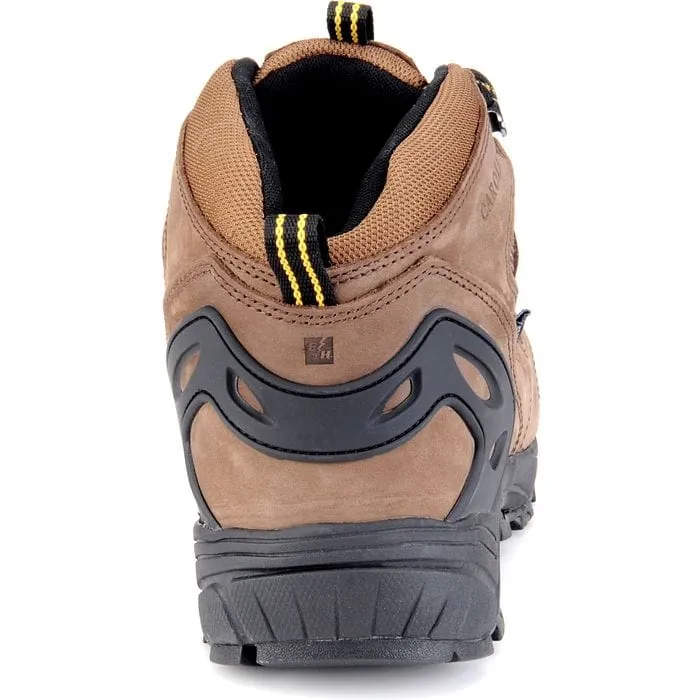 Caroline Men's Quad Dark Brown Waterproof Composite Toe Hiker Boots CA4525
