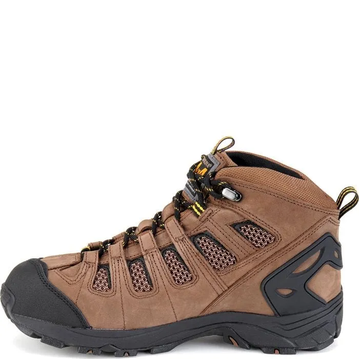 Caroline Men's Quad Dark Brown Waterproof Composite Toe Hiker Boots CA4525