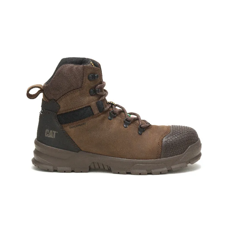 Caterpillar ACCOMPLICE ASTM F2413-18 CAN/CSA Z195-14 P725174 Real Brown Waterproof Steel Toe Work Boot