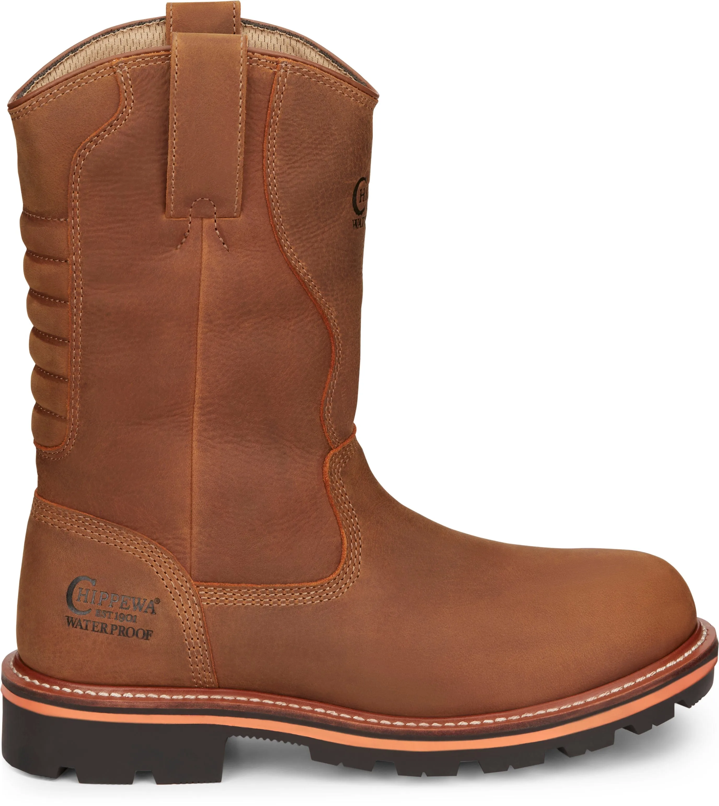 Chippewa Men's Thunderstruck Light Brown Waterproof Soft Toe Work Boots TH1040