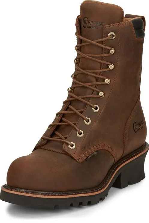 Chippewa Men's Valdor 8" Waterproof Composite Toe Logger Work Boots 73236