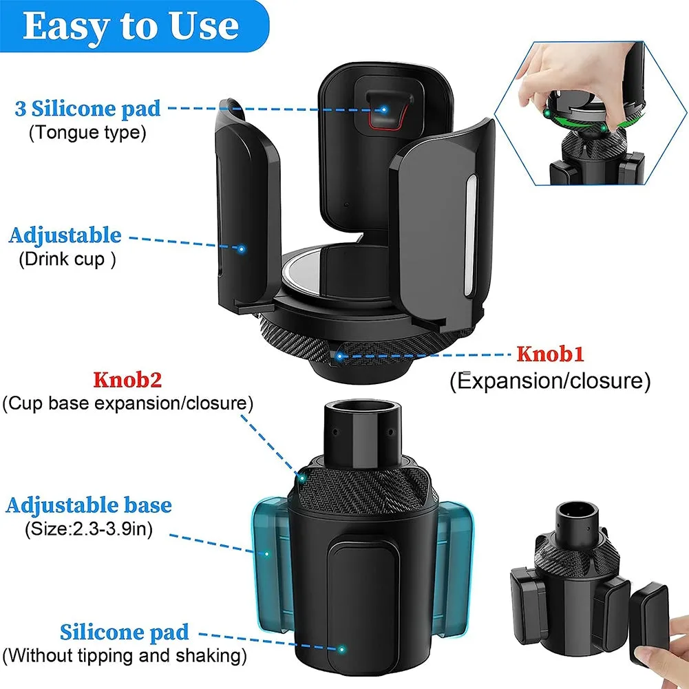 Cup Holder Expander For Car Multi-Functional Cup Holder Adapter