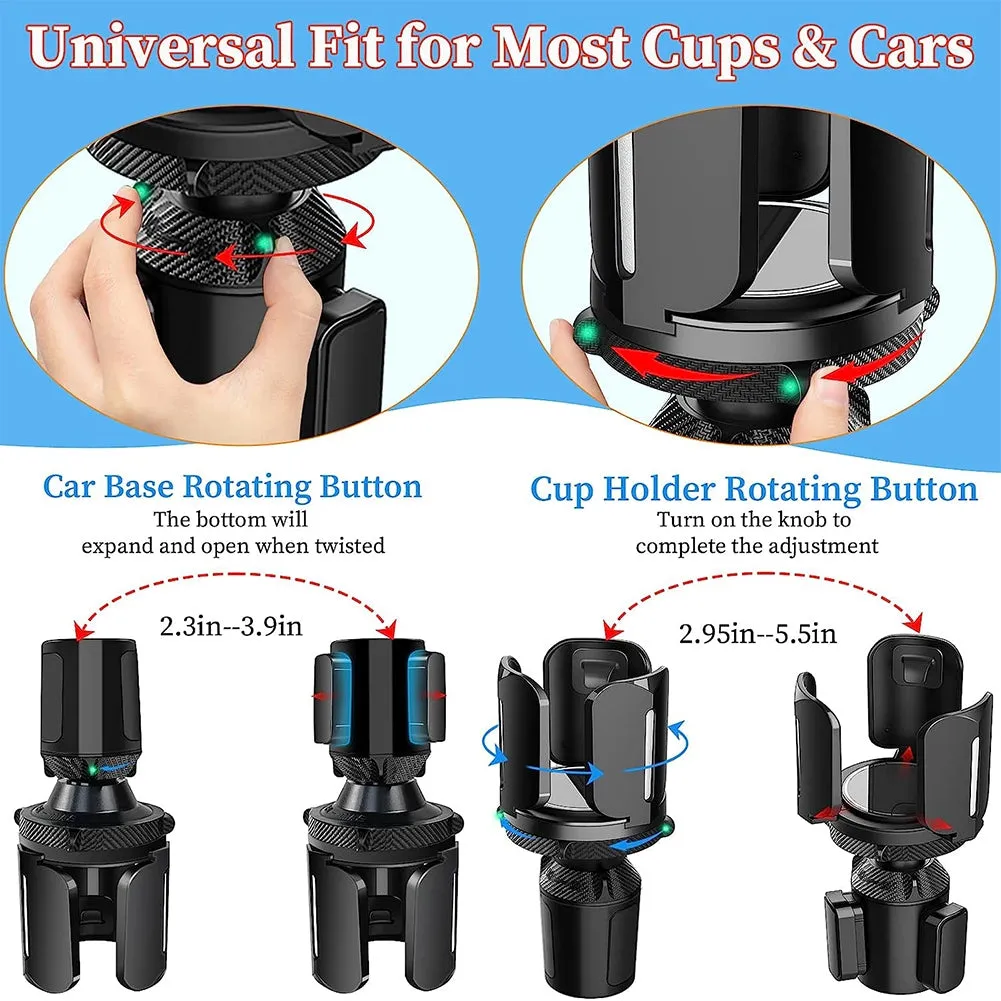 Cup Holder Expander For Car Multi-Functional Cup Holder Adapter