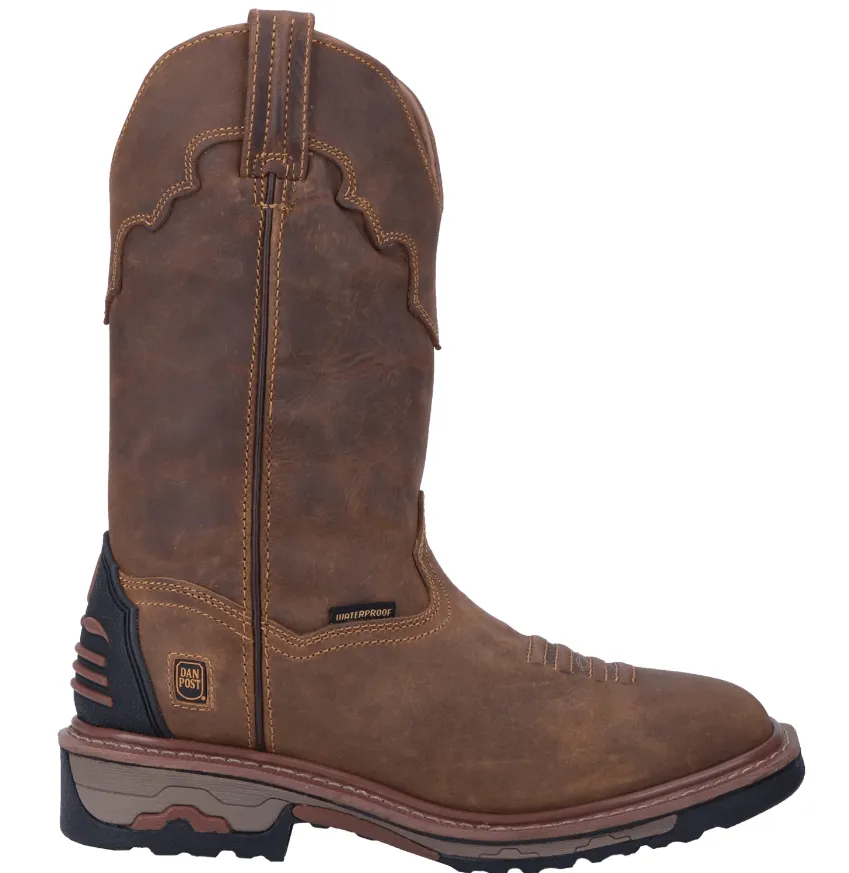 Dan Post Men's Blayde Saddle Tan Waterproof Steel Toe Leather Work Boots DP69482