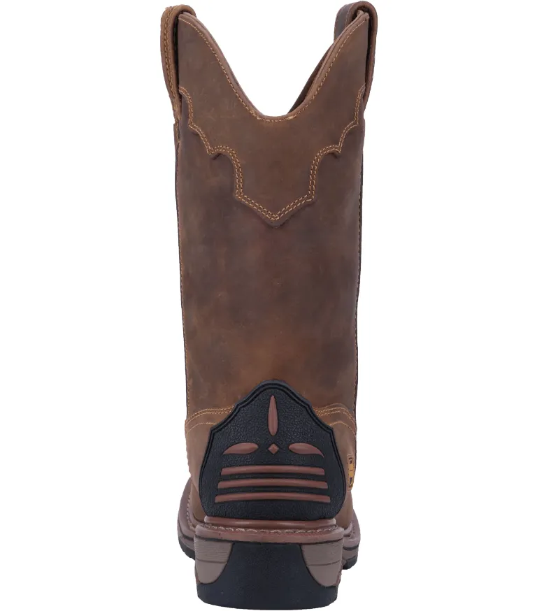 Dan Post Men's Blayde Saddle Tan Waterproof Steel Toe Leather Work Boots DP69482