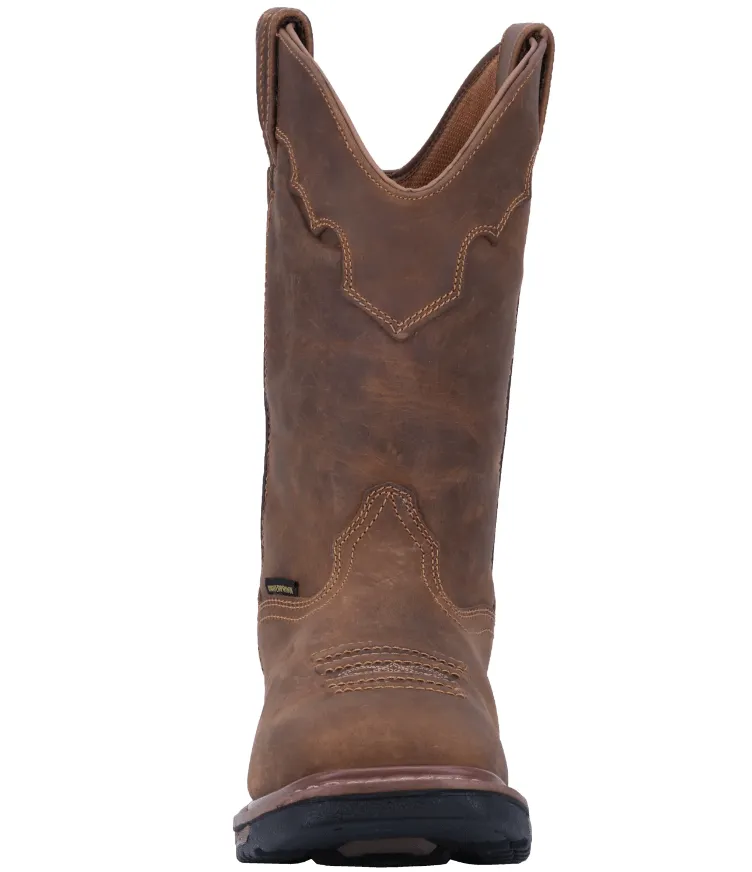 Dan Post Men's Blayde Saddle Tan Waterproof Steel Toe Leather Work Boots DP69482