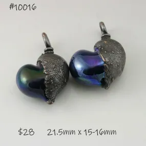 Dark Metallic Hearts with Copper Electroforming