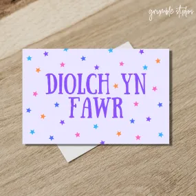Diolch yn Fawr Welsh Card