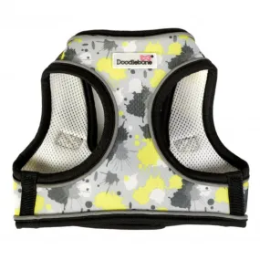 Doodlebone Snappy Step-In Dog Harness - Neon Paint Splat