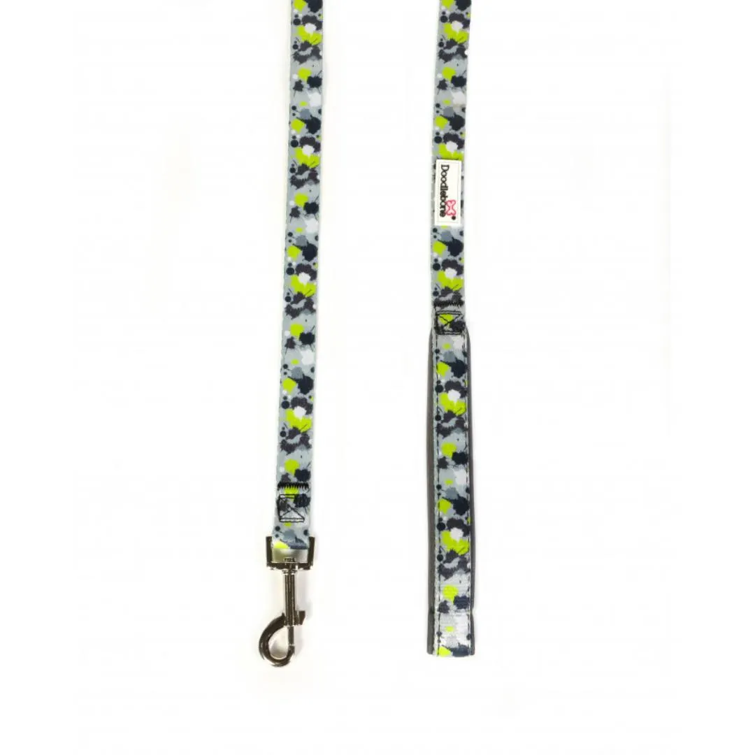 Doodlebone Snappy Step-In Dog Harness - Neon Paint Splat