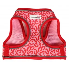Doodlebone Snappy Step-In Dog Harness - Ruby Red Leopard