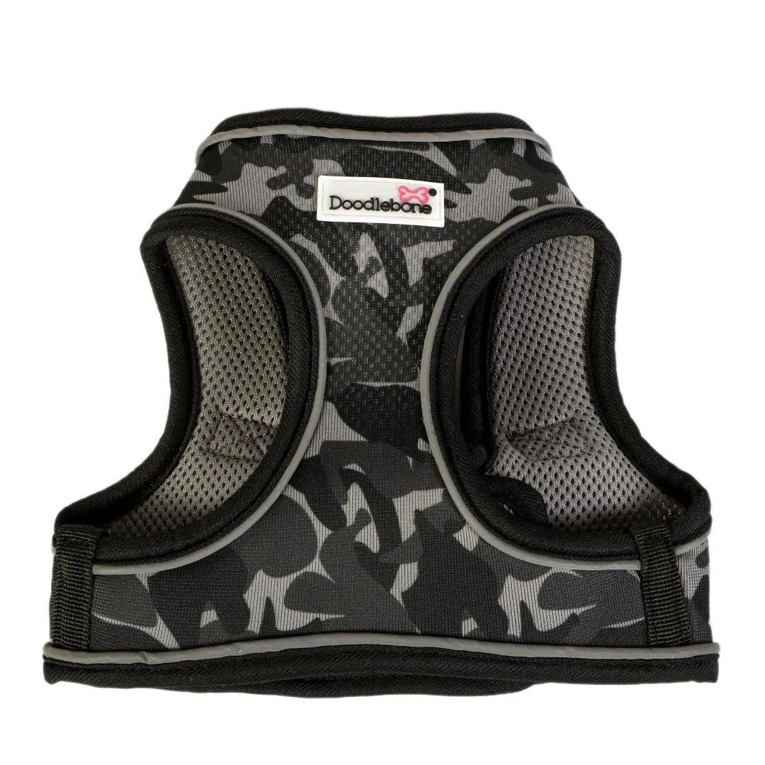 Doodlebone Snappy Step In Dog Harness - Smokey Grey Camo