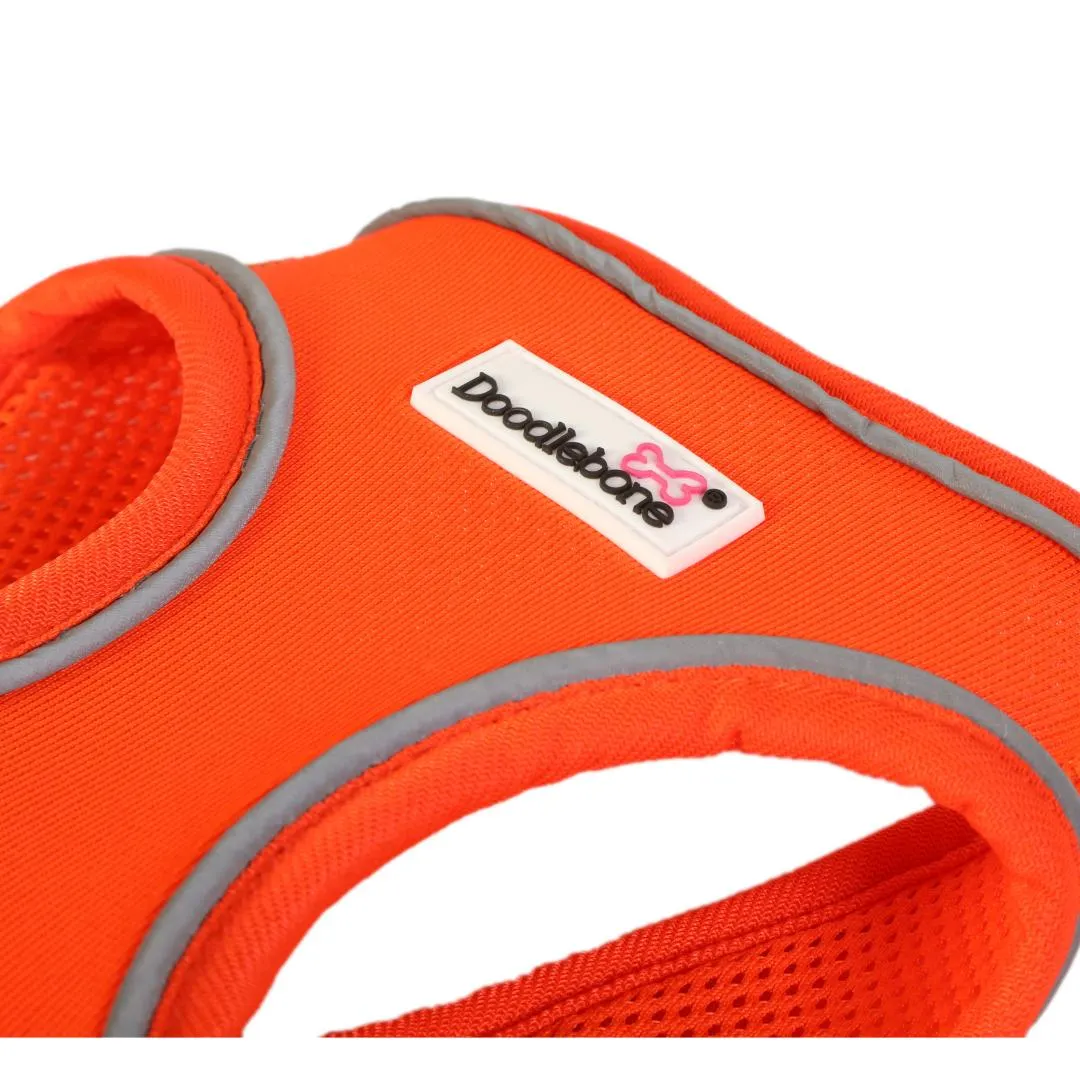 Doodlebone Snappy Step In Dog Harness - Tangerine Orange