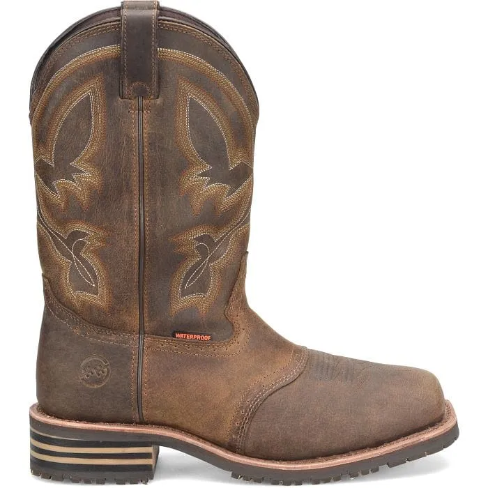 Double H Men's Jeyden Brown Waterproof Composite Toe Work Boots DH5124