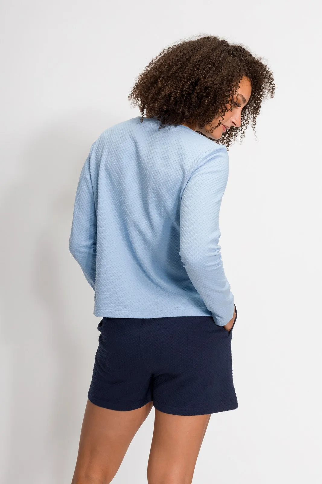 Emma | Women's Bubble Knit Crew Neck Sweatshirt