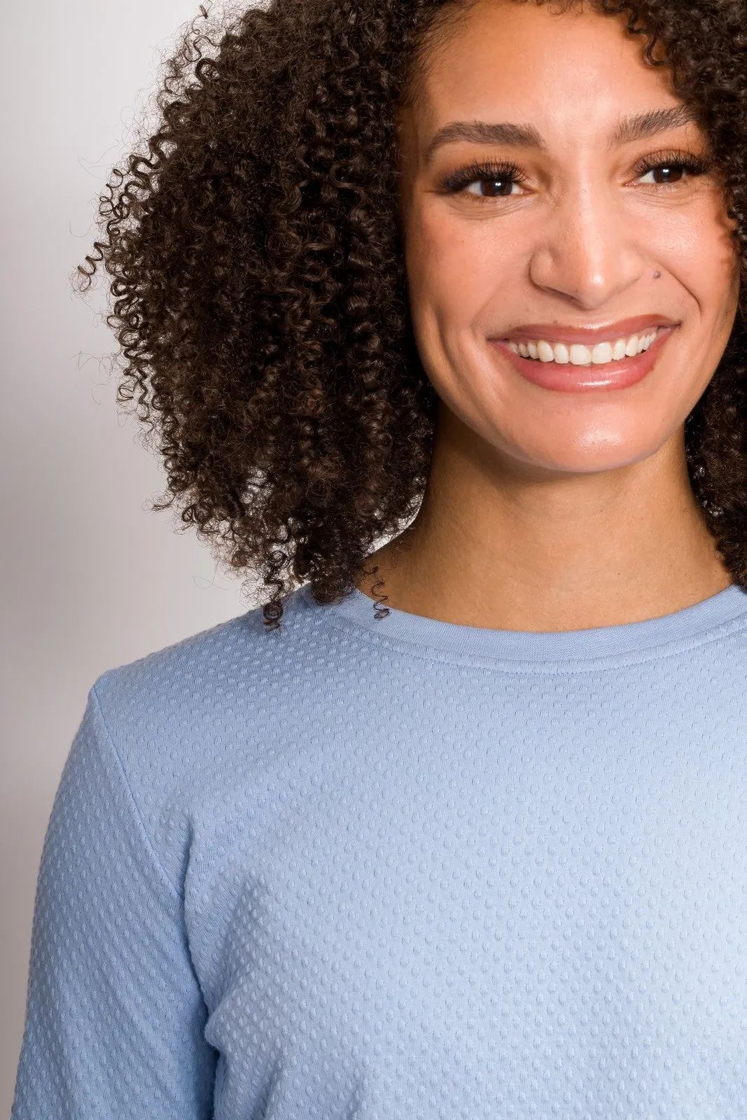 Emma | Women's Bubble Knit Crew Neck Sweatshirt
