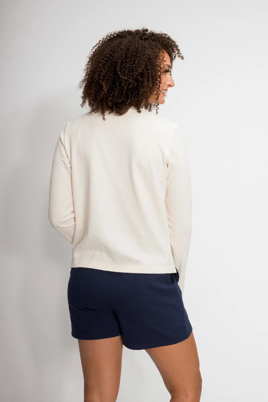 Emma | Women's Bubble Knit Crew Neck Sweatshirt
