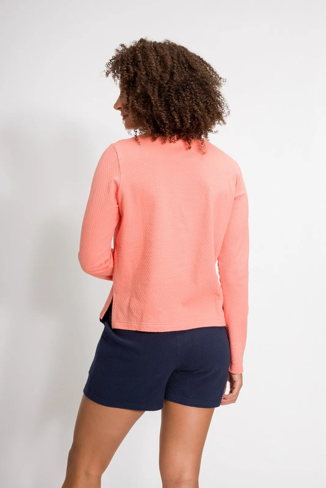 Emma | Women's Bubble Knit Crew Neck Sweatshirt