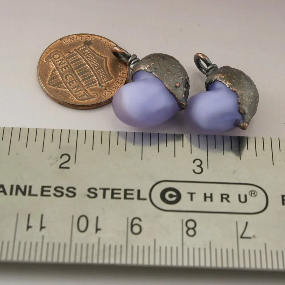 Etched Light Purple Hearts with Copper Electroforming