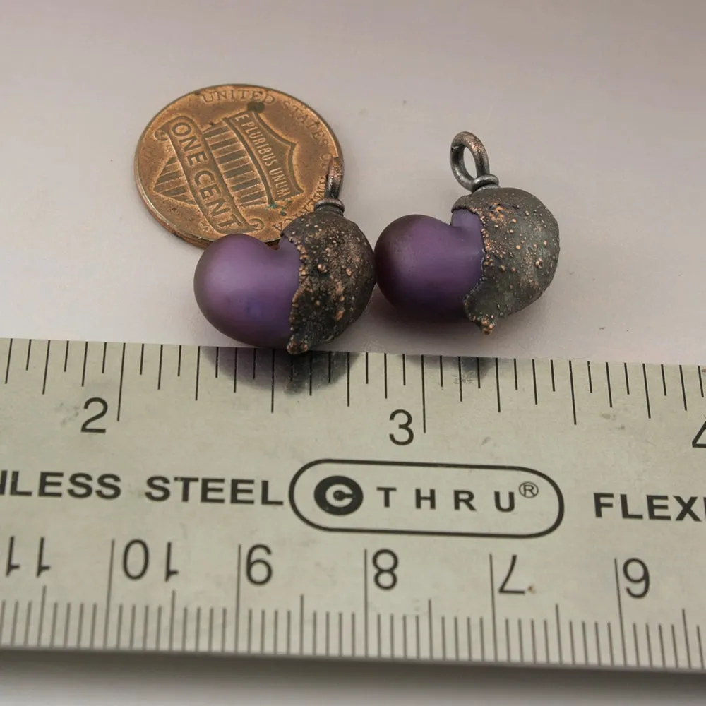 Etched Purple Hearts with Copper Electroforming