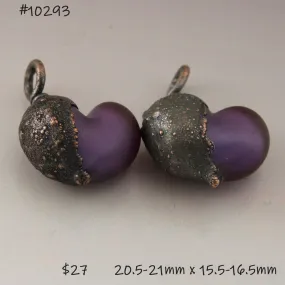 Etched Purple Hearts with Copper Electroforming