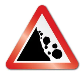 Falling rocks symbol (Post/Fence Fix)