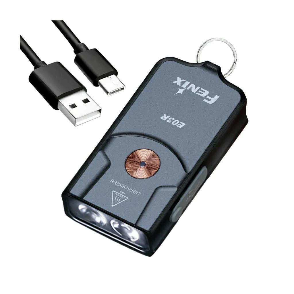 FENIX E03R ALL METAL KEYCHAIN FLASHLIGHT