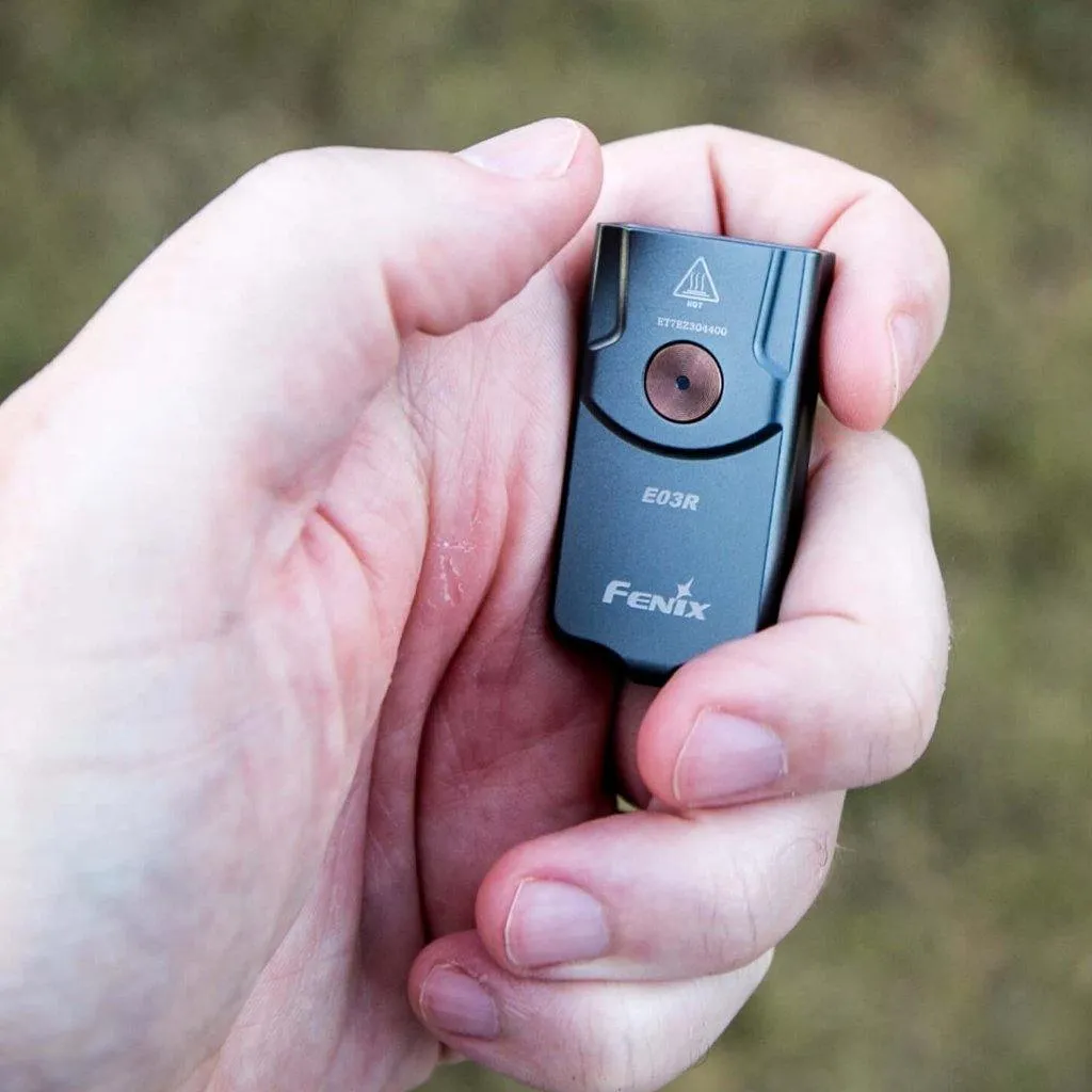 FENIX E03R ALL METAL KEYCHAIN FLASHLIGHT